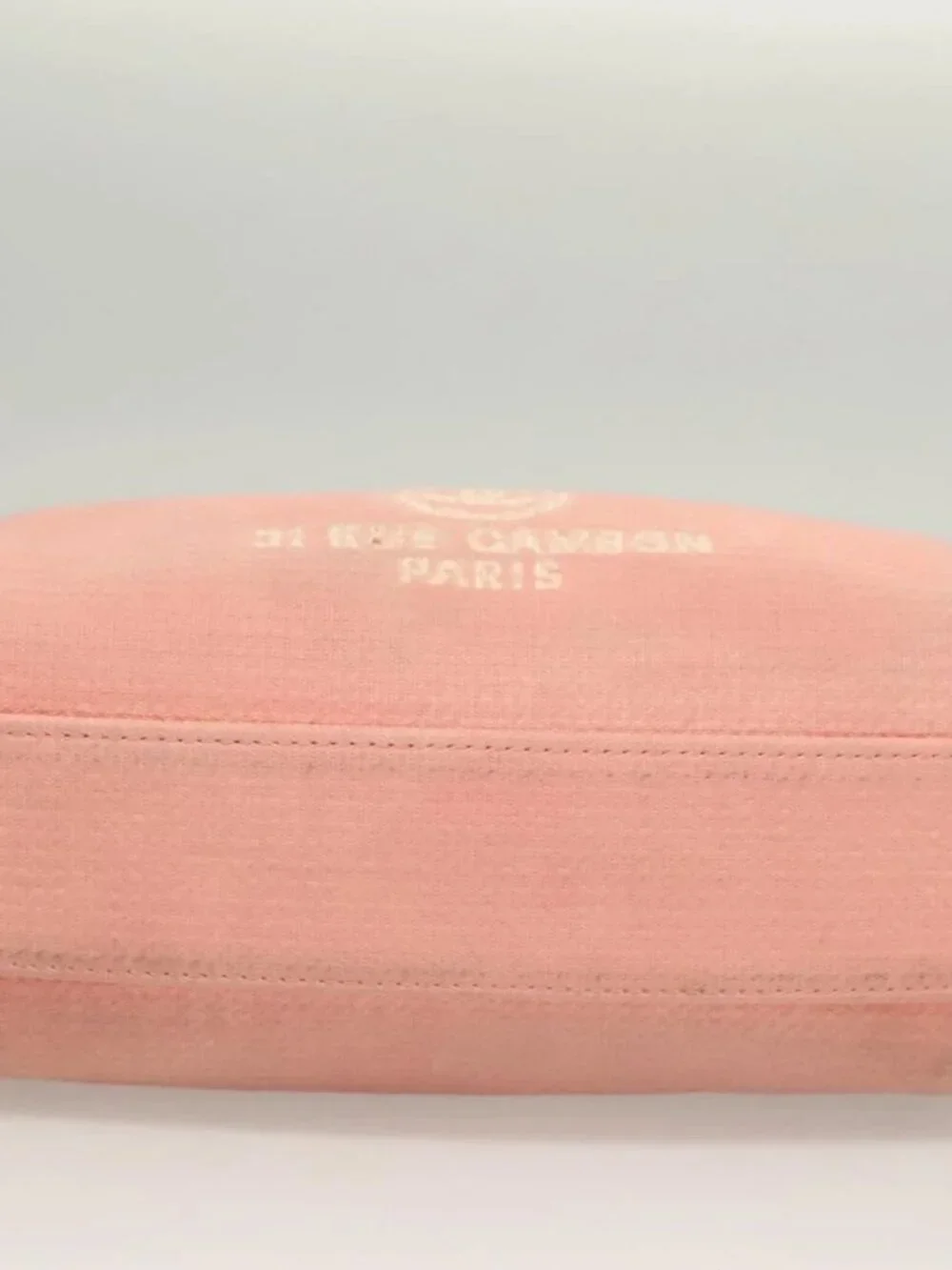 CHANEL Hand Bag Canvas Leather 2way Pink Silver CC Auth BA2930